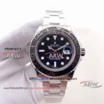 Perfect Replica Rolex Yacht Master Watch Stainless Steel Black Bezel